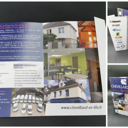 pochette à rabat - impression - brochure - dépliant