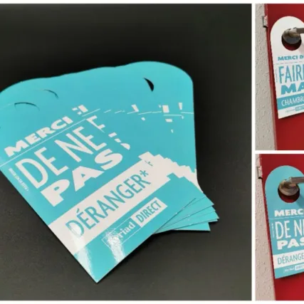 Accroche porte - impression - hotellerie