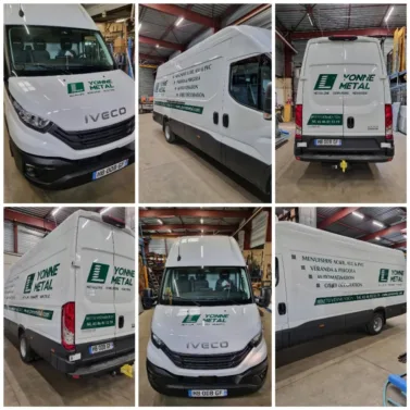 marquage véhicule - covering - wrapping - adhésif - pub camion