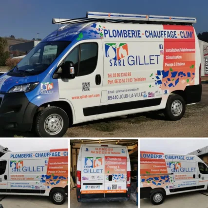 marquage véhicule - covering - wrapping - adhésif - pub camion