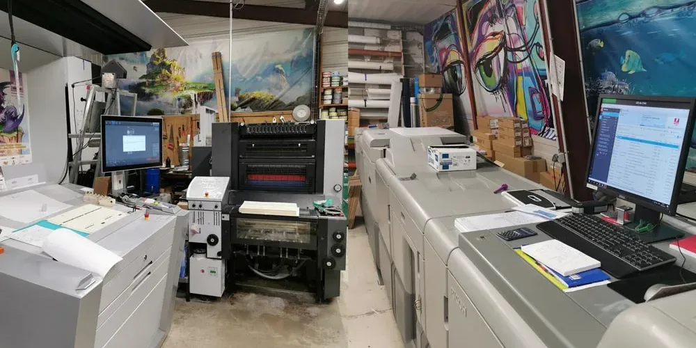 métériel imprimé pub