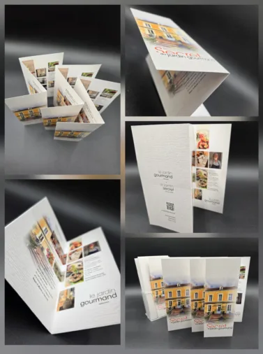 plaquette - dépliant - flyers - pliage