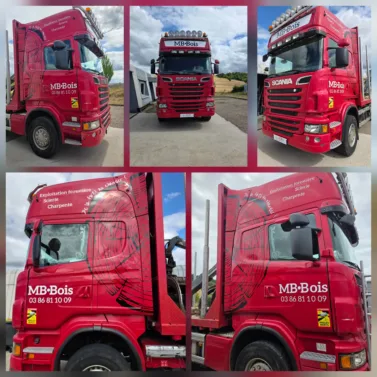 marquage véhicule - covering - wrapping - adhésif - pub camion