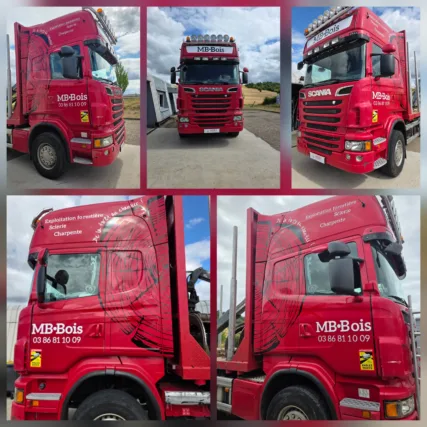 marquage véhicule - covering - wrapping - adhésif - pub camion