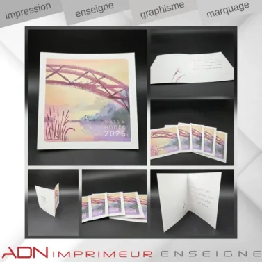 carte - carton - voeux - imprimé - communication