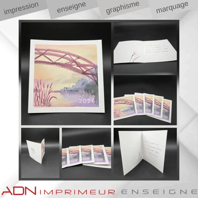 carte - carton - voeux - imprimé - communication