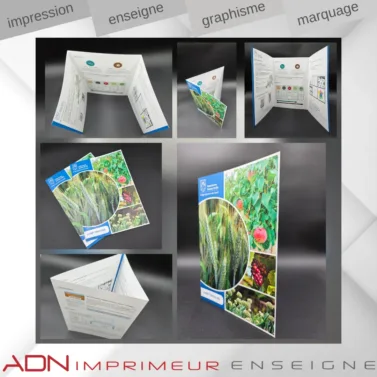 plaquette - dépliant - photocopie - 3 volets - pliage - flyers