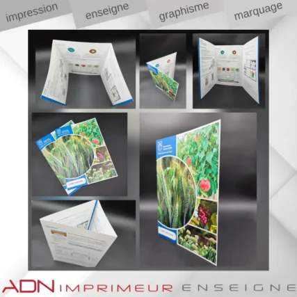 plaquette - dépliant - photocopie - 3 volets - pliage - flyers