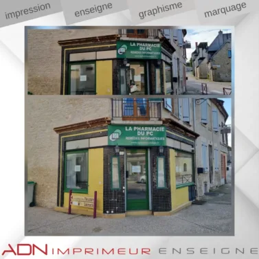 panneau- enseigne - lettre découpée - publicité