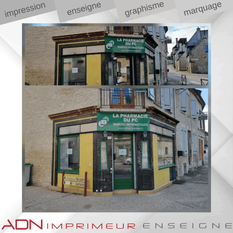 panneau- enseigne - lettre découpée - publicité