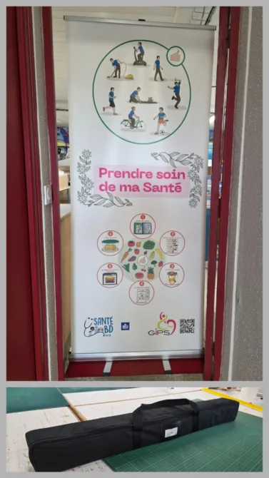 communication portative - déroulage - kakemonos