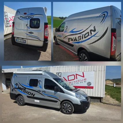 marquage véhicule - covering - wrapping - adhésif - pub camion