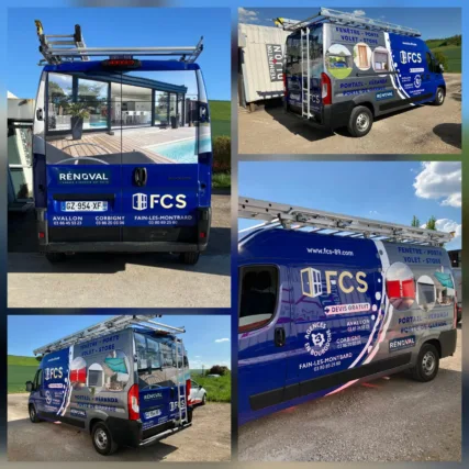 marquage véhicule - covering - wrapping - adhésif - pub camion