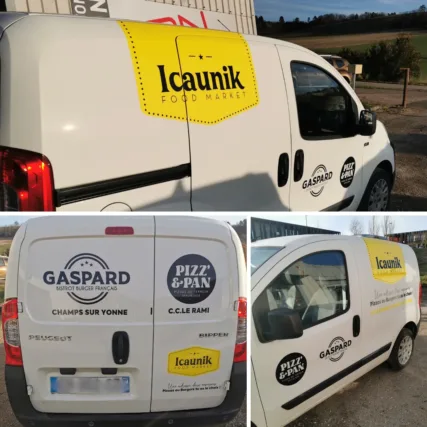 Marquage - lettre découpée - covering