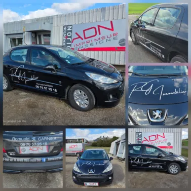 Marquage - lettre découpée - covering