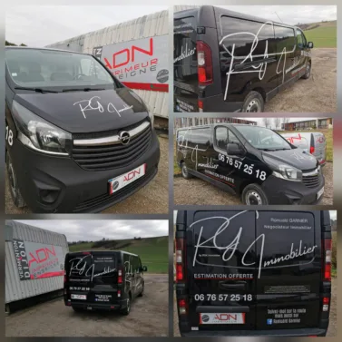 Marquage - lettre découpée - covering