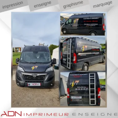 marquage véhicule - covering - wrapping - adhésif - pub camion
