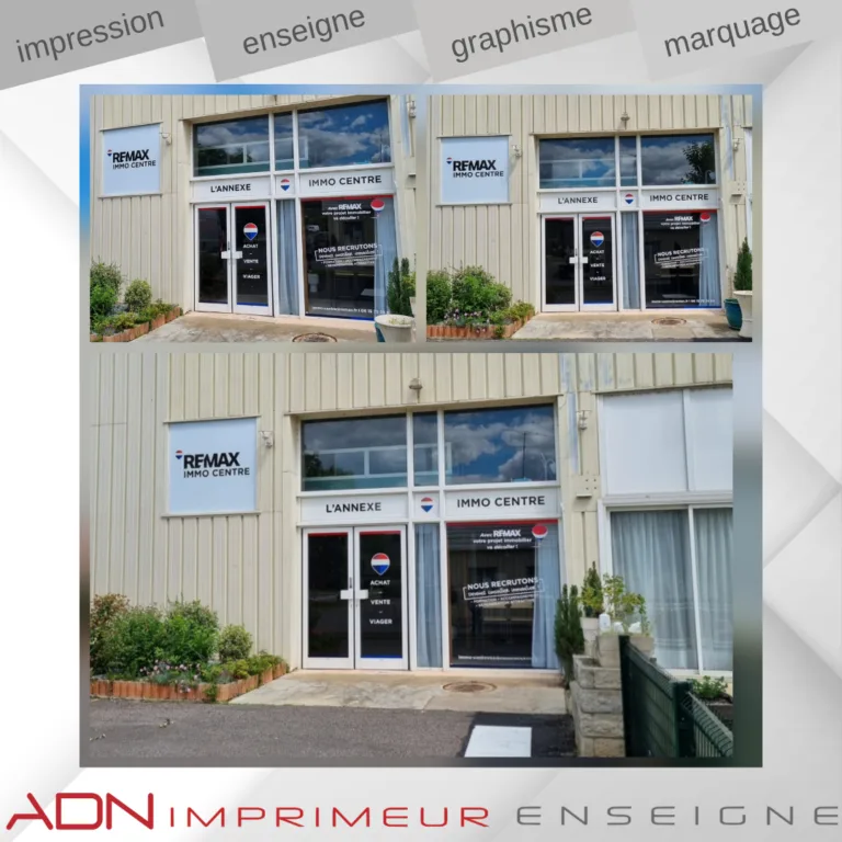 panneau - enseigne - marquage vitrine